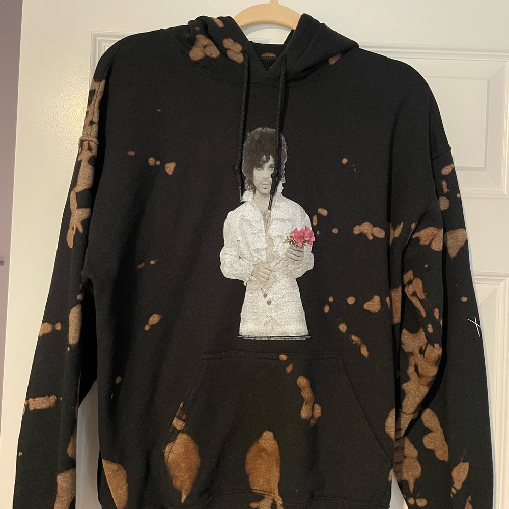 Prince Bleach Dye Hoodie unisex M